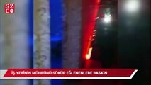 Konya'da iş yerinin mührünü bozup eğlenenler polise yakalandı