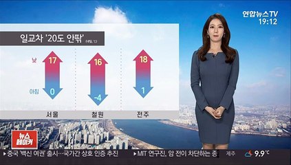 [날씨] 내일 큰 일교차…한낮 따뜻, 서울 17도