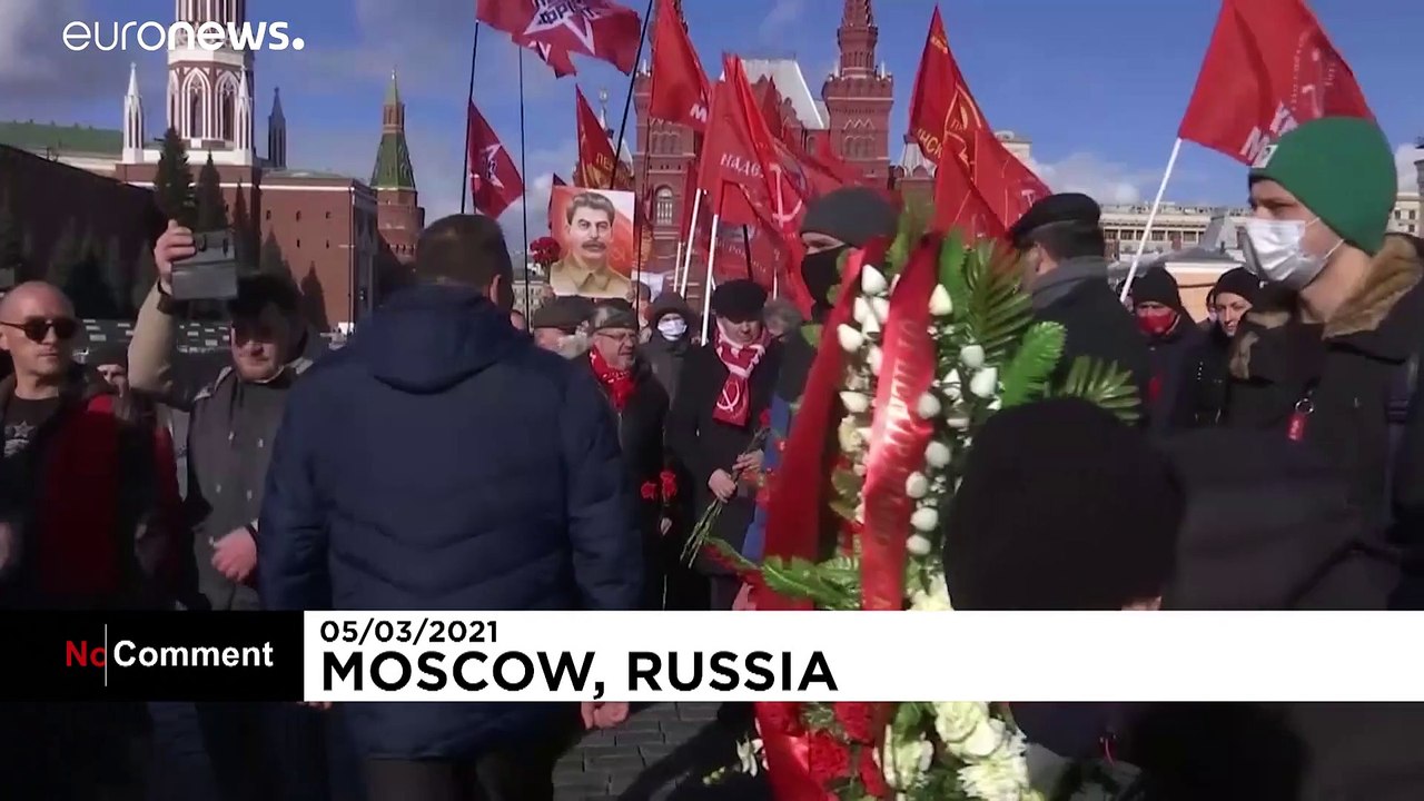 Kommunisten in moskau erinnern an todestag stalins