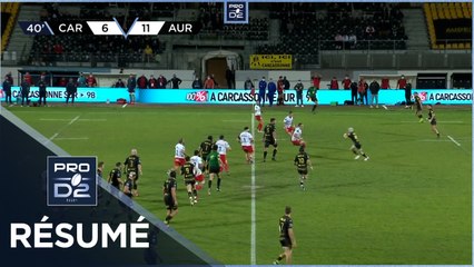 PRO D2 - Résumé US Carcassonne-Stade Aurillacois:  15-14  - J22 - Saison 2020/2021