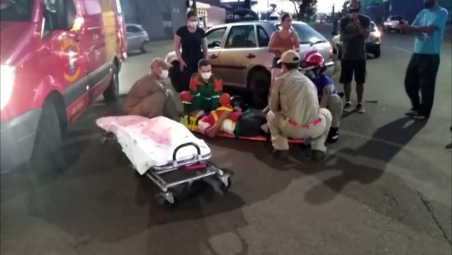 Colisão de trânsito deixa motociclista ferido na Avenida Assunção, no Alto Alegre