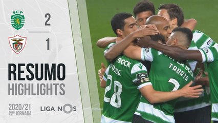 Highlights: Sporting 2-1 Santa Clara (Liga 20/21 #22)