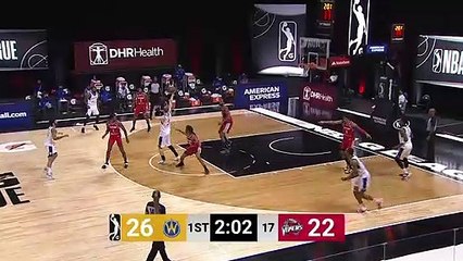 Alen Smailagic rattles the rim on the finish!