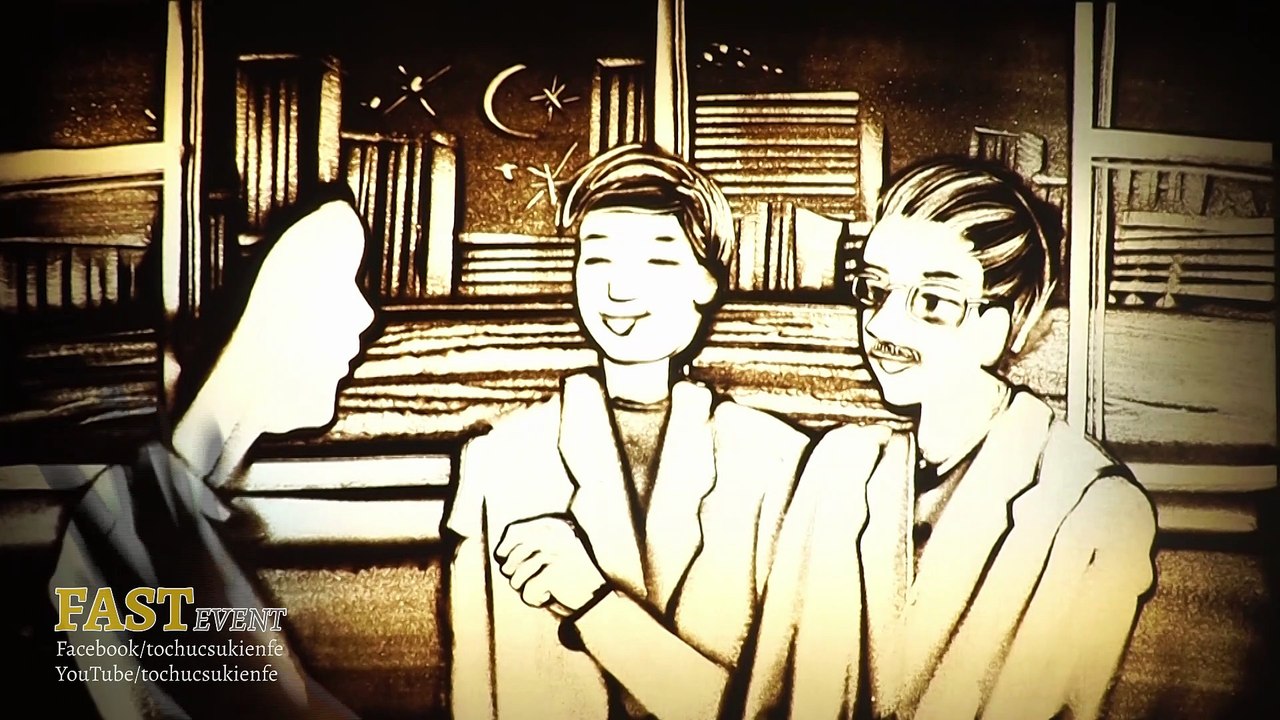 Vẽ Tranh Cát Nghệ Thuật Chúc Mừng Sinh Nhật Sếp - 0932.995.932 | Fast Event