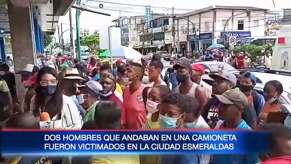 Dos hombres que andaban camioneta fueron asesinados en Esmeraldas