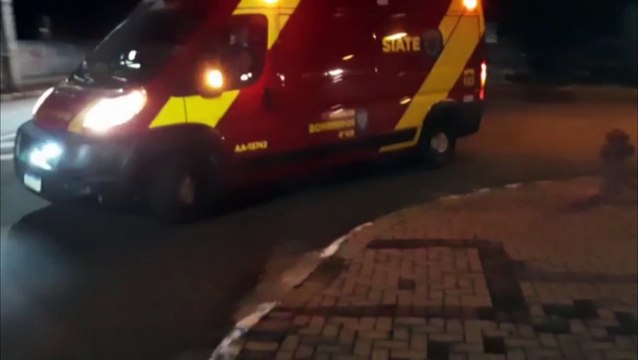 Siate atende ciclista ferido na Rua Jorge Lacerda, no Claudete