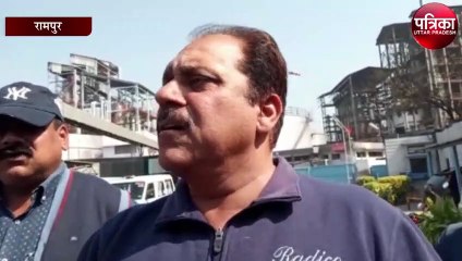 रामपुर डिस्टलरी में भीषण आग, दर्जनों गाड़ियां आग बुझाने में जुटी