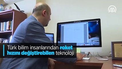Türk bilim insanlarından roket hızını değiştirebilen teknoloji