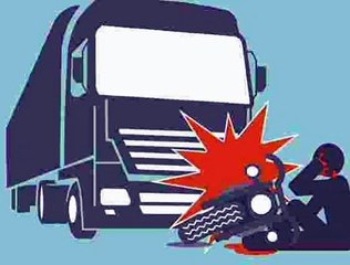 कंटेनर ने कार को टक्कर मारी, एक घायल