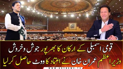 PM Khan secures vote of confidence from NA