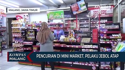 Pencurian di Mini Market, Pelaku Jebol Atap Rumah