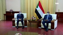جلسة مباحثات بين الرئيس السيسي ورئيس مجلس السيادة السوداني