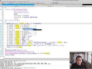 How do Windows 'fibers' work? Practical Reverse Engineering.