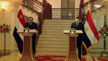 المؤتمر الصحفي المشترك بين الرئيس السيسي ورئيس المجلس السيادي السوداني