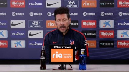 Simeone: "Intentaremos llevar el partido donde creemos que le podemos hacer daño"