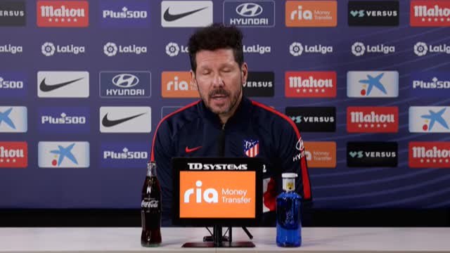 Simeone: Intentaremos llevar el partido donde creemos que le podemos hacer daño