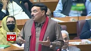 Sheikh Rasheed Funny Remarks in National Assembly - Imran Khan Smiling - Vote of Confidence