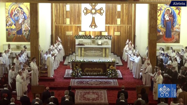 Le pape François célèbre sa première messe en rite chaldéen