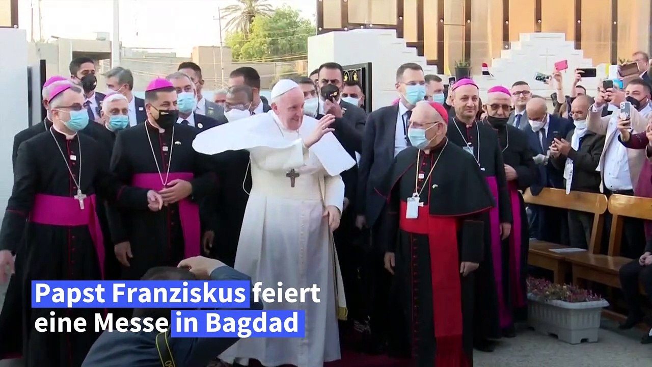 Papst feiert Messe in Bagdad