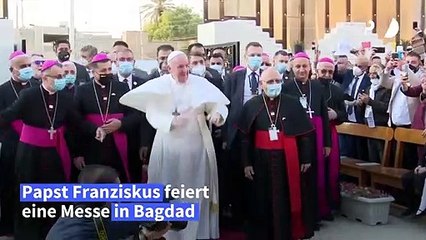 Papst feiert Messe in Bagdad