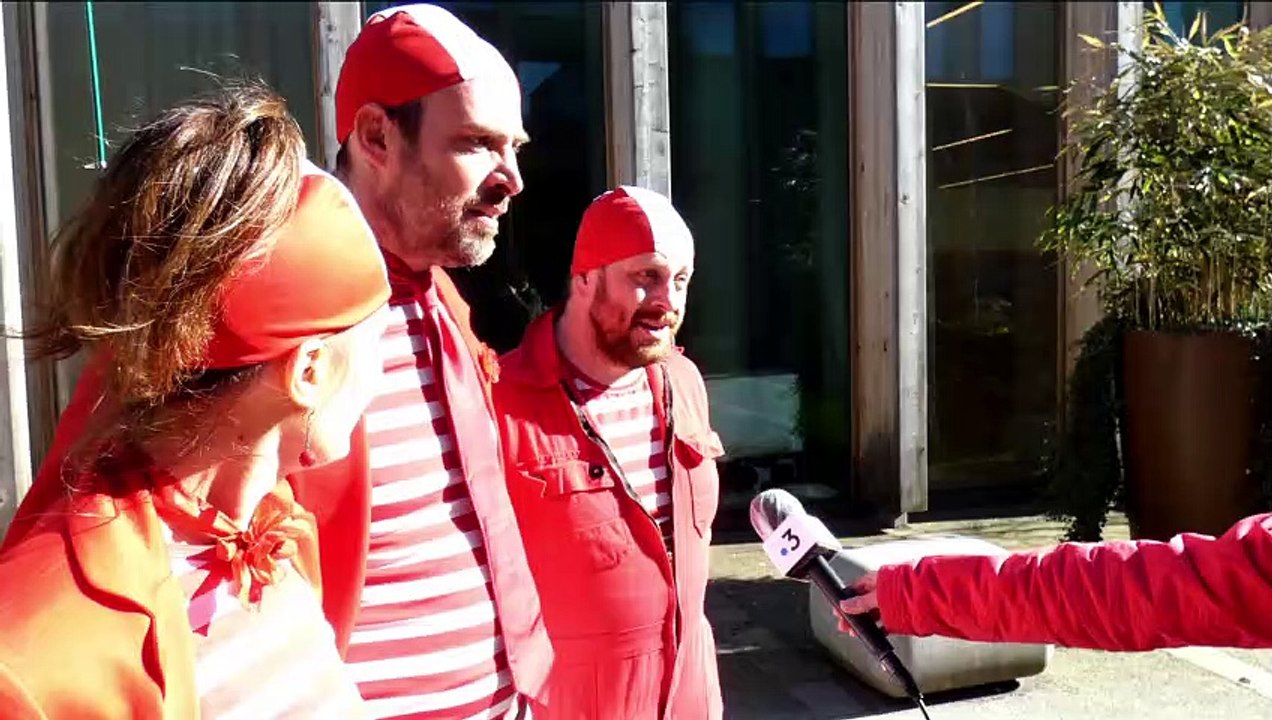 Brumath la Troupe Houpps et Interview de France 3 Alsace Carnaval 2021