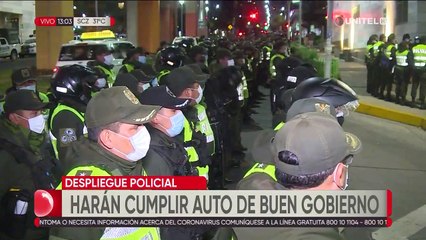 Gran despliegue policial en La Paz para hacer cumplir el Auto de Buen Gobierno