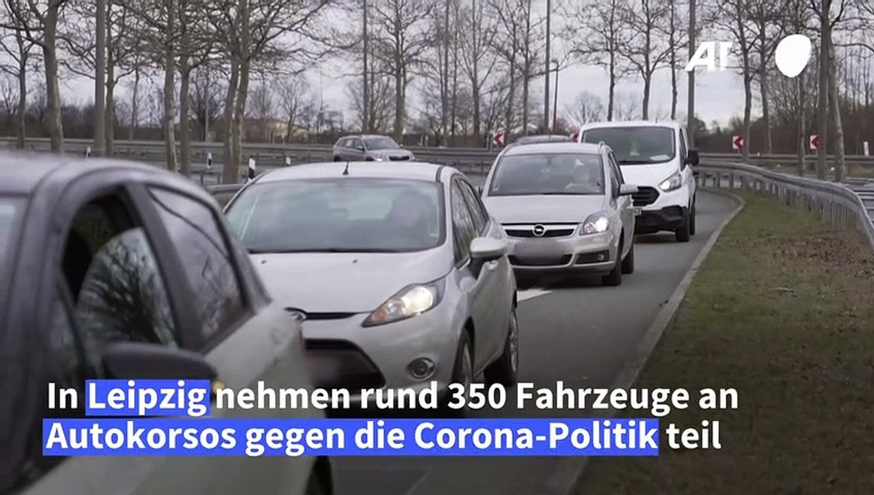 Querdenken-Demo in Leipzig kleiner als erwartet