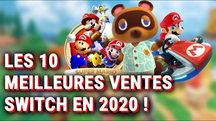 LES 10 MEILLEURES VENTES SUR NINTENDO SWITCH EN FRANCE EN 2020 ! (selon le S.E.L.L.)