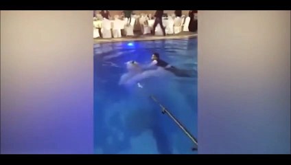 Düğünde inanılmaz olay! Gelini ölümden son anda kurtardılar...