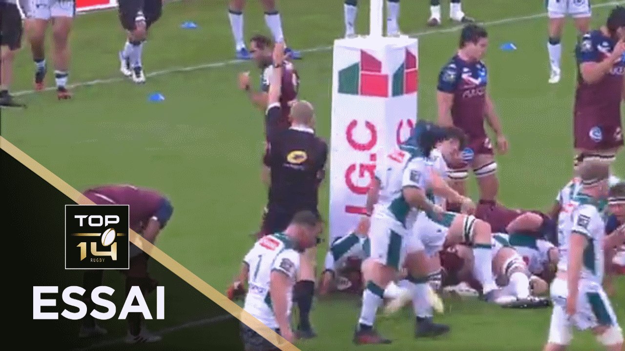 TOP 14 - Essai de Thibault DAUBAGNA (SP) - Bordeaux-Bègles - Pau - J18 - Saison 2020/2021