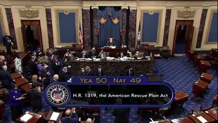 El plan de estímulo de Biden supera la etapa decisiva del Senado