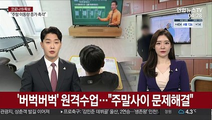 '버벅버벅' 원격수업…"주말사이 문제해결"