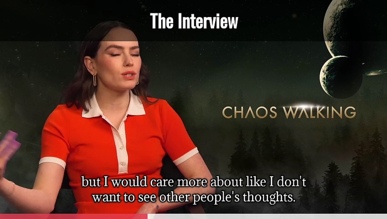 Chaos Walking Interview  Daisy Ridley (Captioned)
