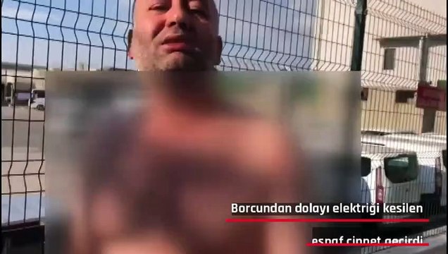 Borcundan dolayı elektriği kesilen esnaf cinnet geçirdi