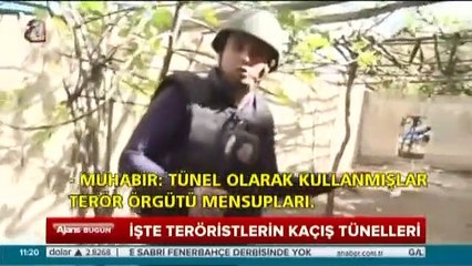 İşte teröristlerin kaçış tünelleri