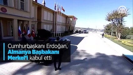 Cumhurbaşkanı Erdoğan, Almanya Başbakanı Merkel'i kabul etti