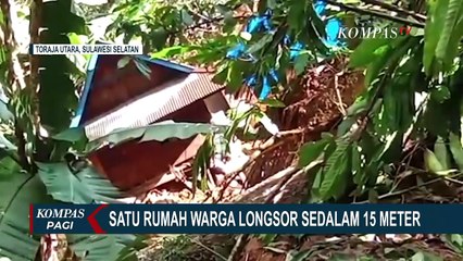 Rumah Warga Ambles 15 Meter, BMKG: Waspada Cuaca Ekstrem