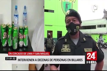 Intervienen billares que operaban pese a prohibición en el Cercado de Lima y San Miguel
