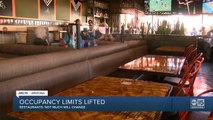Restaurant owners react to Governor Ducey lifting capacity limits