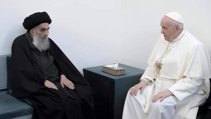 Pope Francis meets Iraq’s Shia leader al-Sistani