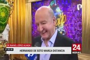 Elecciones 2021: Hernando de Soto trató de marcar distancia con Rafael López Aliaga