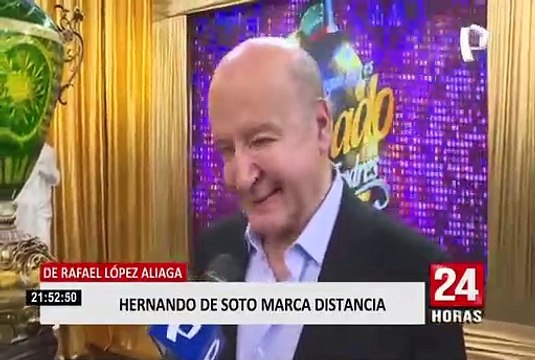 Elecciones 2021: Hernando de Soto trató de marcar distancia con Rafael López Aliaga