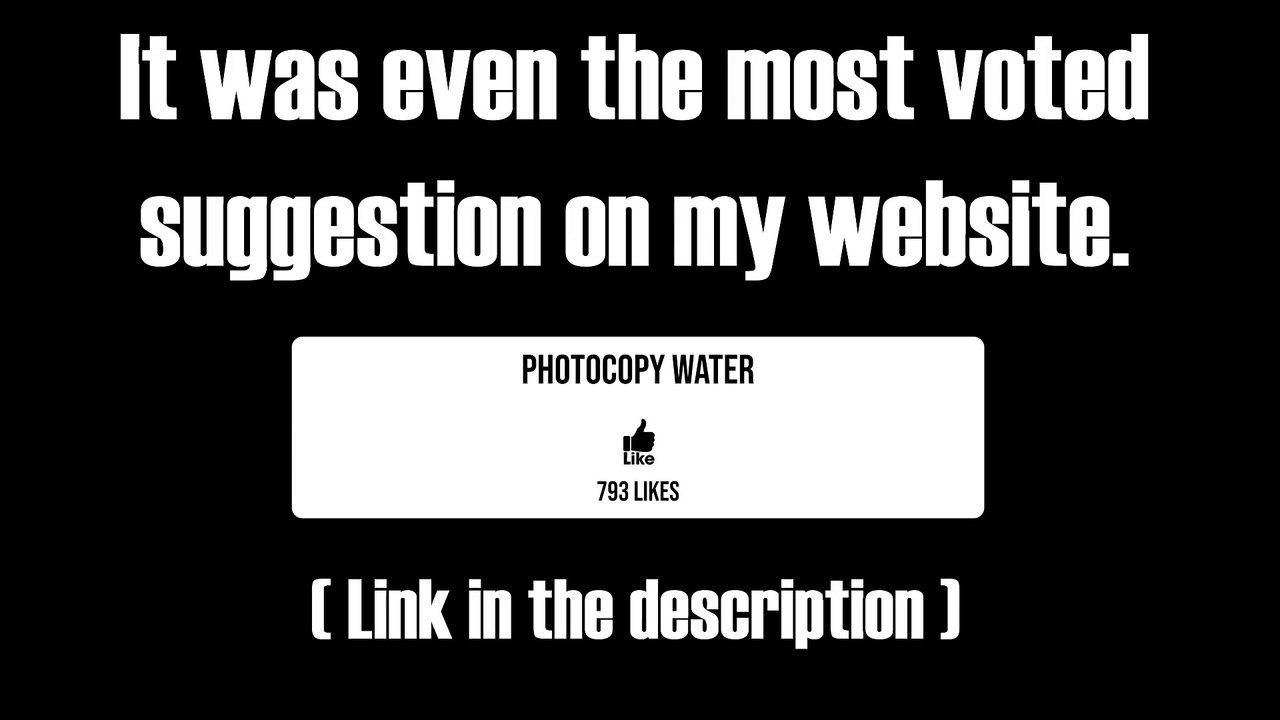 Photocopying Water