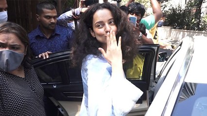 Kangana Ranaut Snapped by media at Dubbing Studio Purple Haze Bandra | FilmiBeat