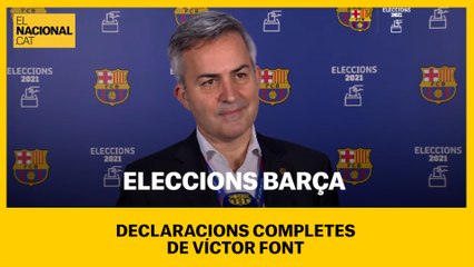 ELECCIONS BARÇA | Víctor Font: "El futur està en les vostres mans"