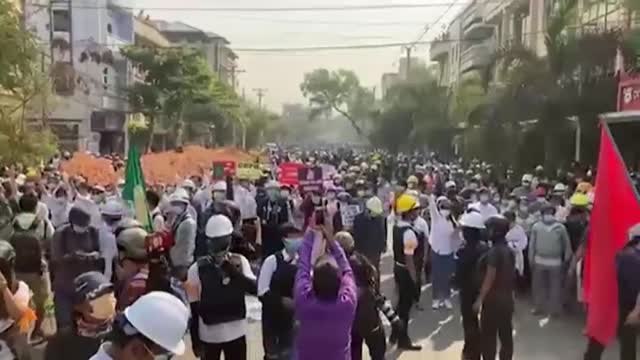 Nueva oleada de protestas en Myanmar contra el golpe de estado