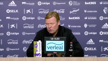 Koeman: "Con el resultado de esta noche hay liga hasta el final de temporada"