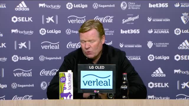 Koeman: Con el resultado de esta noche hay liga hasta el final de temporada