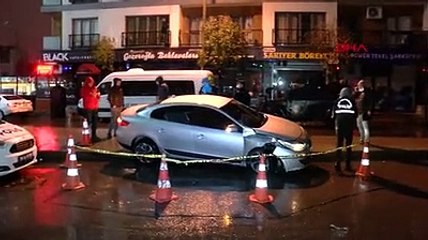 Kağıthane'de iş yerini tarayıp kaçan saldırganlar kaza yapınca yakalandı