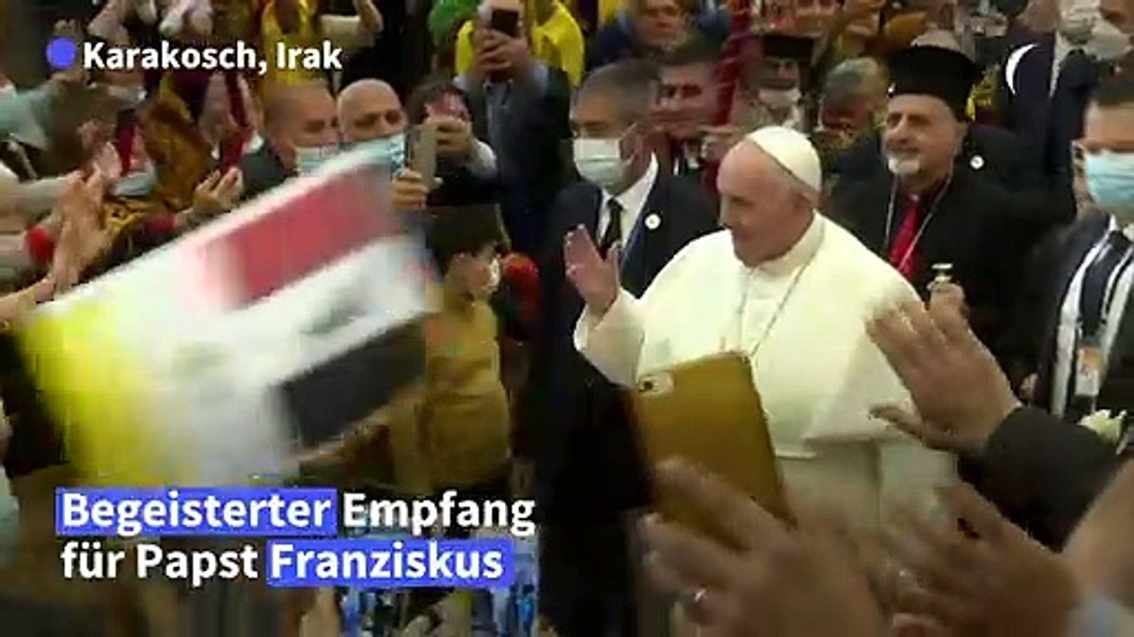 Papst besucht nach IS-Terror renovierte Kirche im Irak